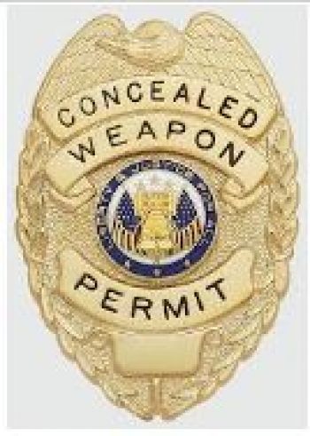 Concealed Weapon Permit Badge